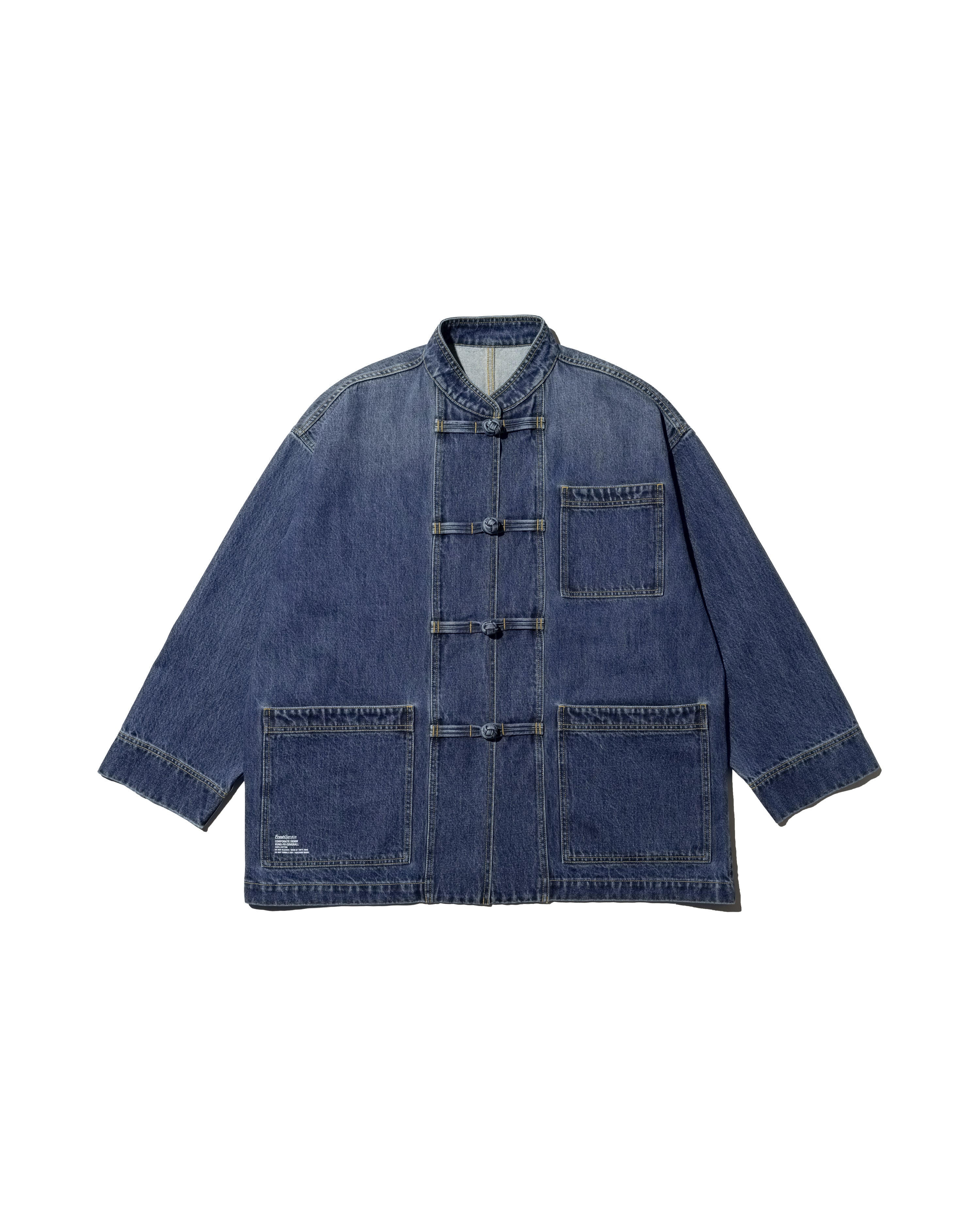 フレッシュサービス　コーポレートデニムカンフーカバーオール　L CORPORATE DENIM KUNG-FU COVERALL – FreshService® official site