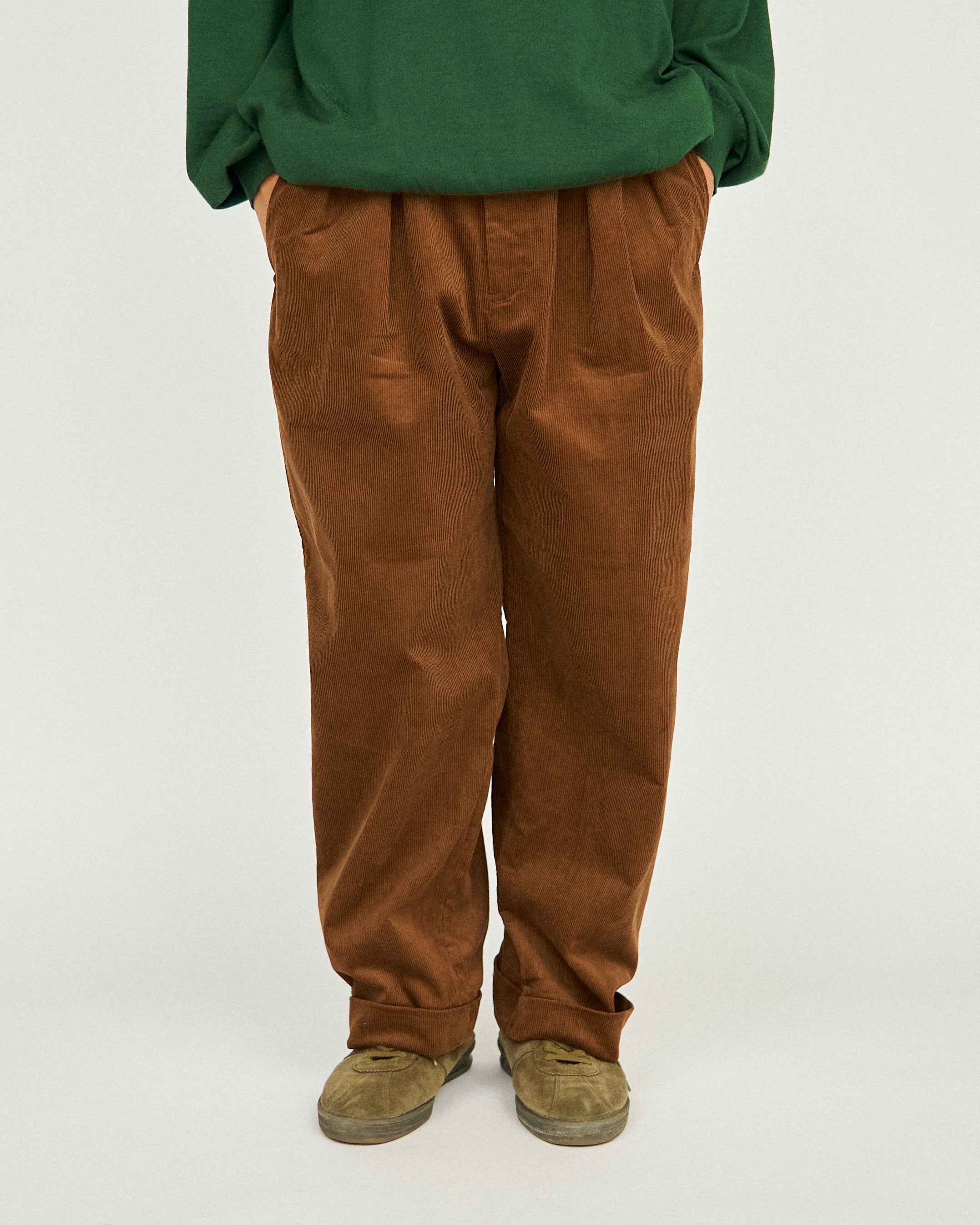 Corduroy Tuck Trousers – FreshService® official site