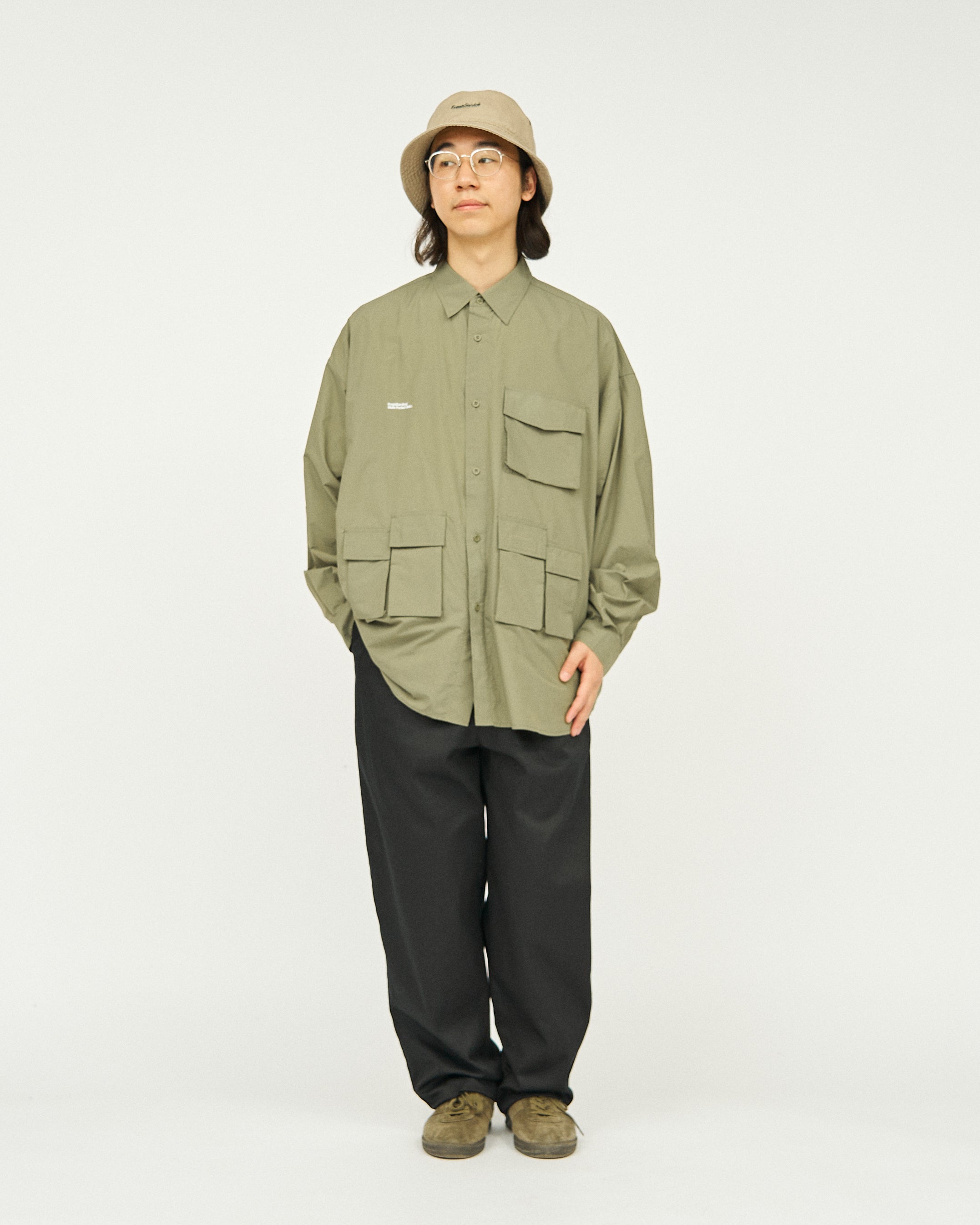 NYLON TAFFETA MULTI POCKET SHIRT – FreshService® official site