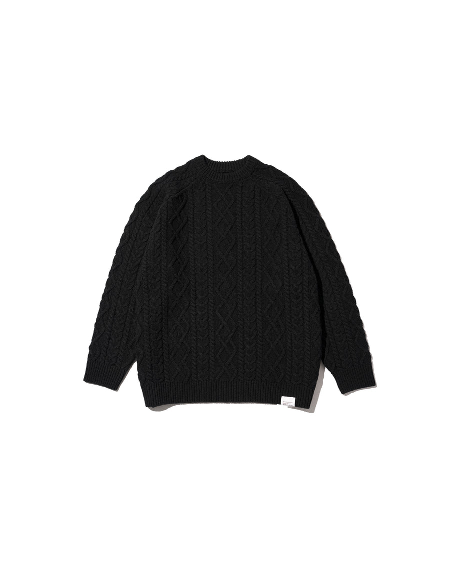 SHETLAND WOOL x SOLOTEX® TECH FISHERMAN SWEATER