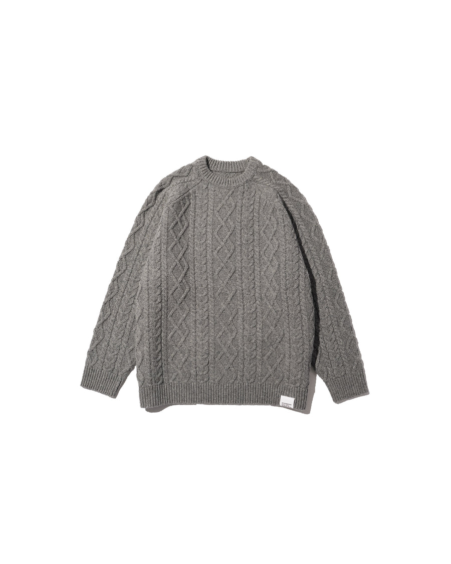 SHETLAND WOOL x SOLOTEX® TECH FISHERMAN SWEATER