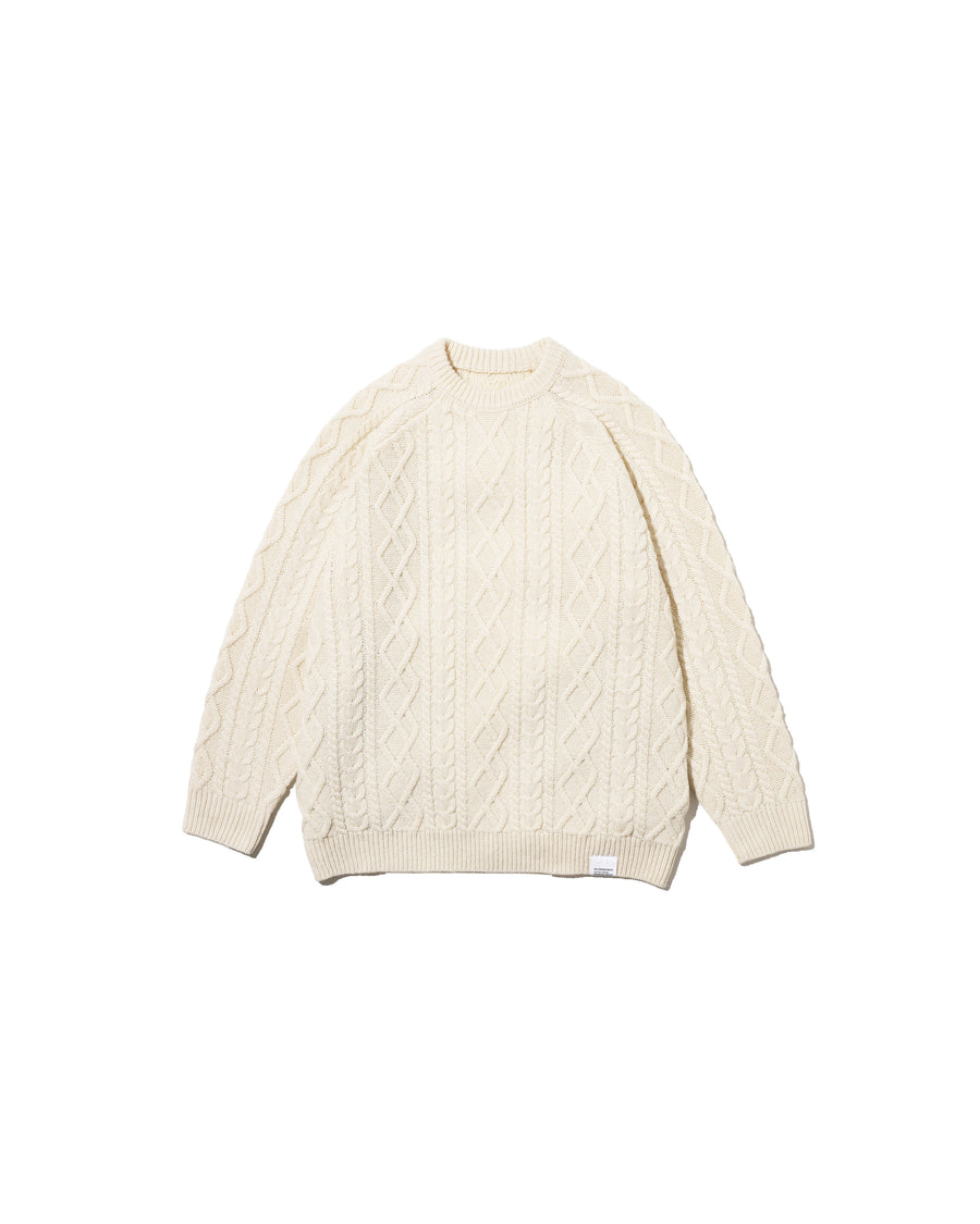 SHETLAND WOOL x SOLOTEX® TECH FISHERMAN SWEATER