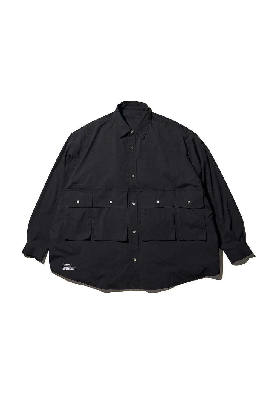 MICRO TYPEWRITER FLAP POCKET L/S SHIRT