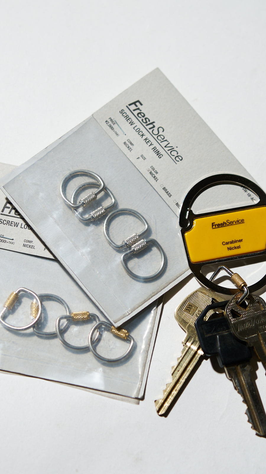 SCREW LOCK KEY RING