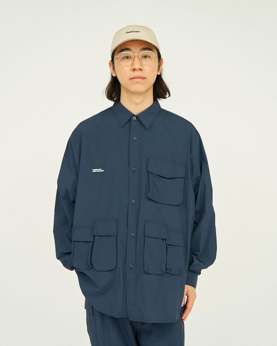 NYLON TAFFETA MULTI POCKET SHIRT – FreshService® official site