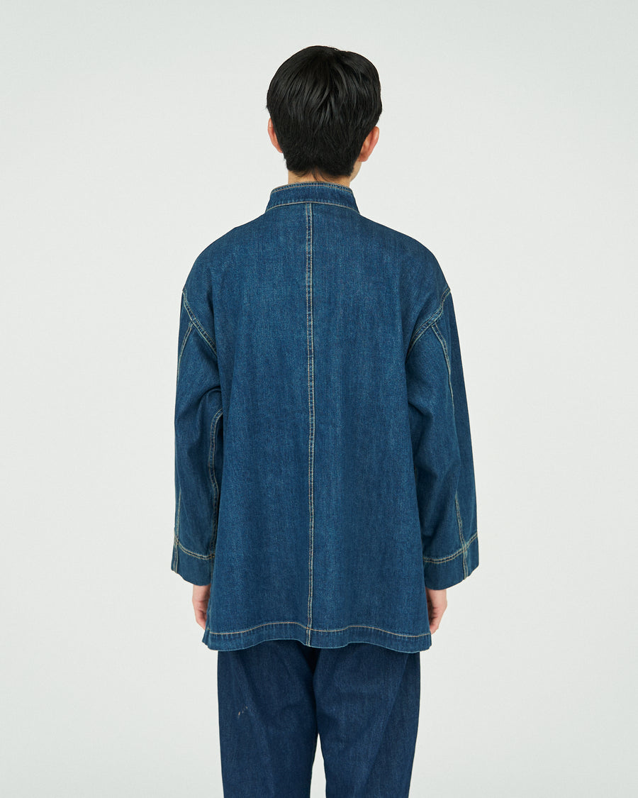 CORPORATE DENIM KUNG-FU COVERALL(FADE INDIGO)