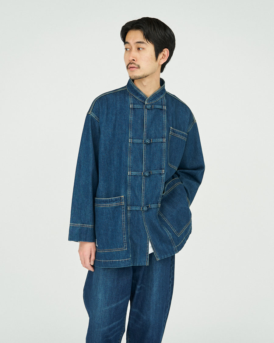 CORPORATE DENIM KUNG-FU COVERALL(FADE INDIGO)