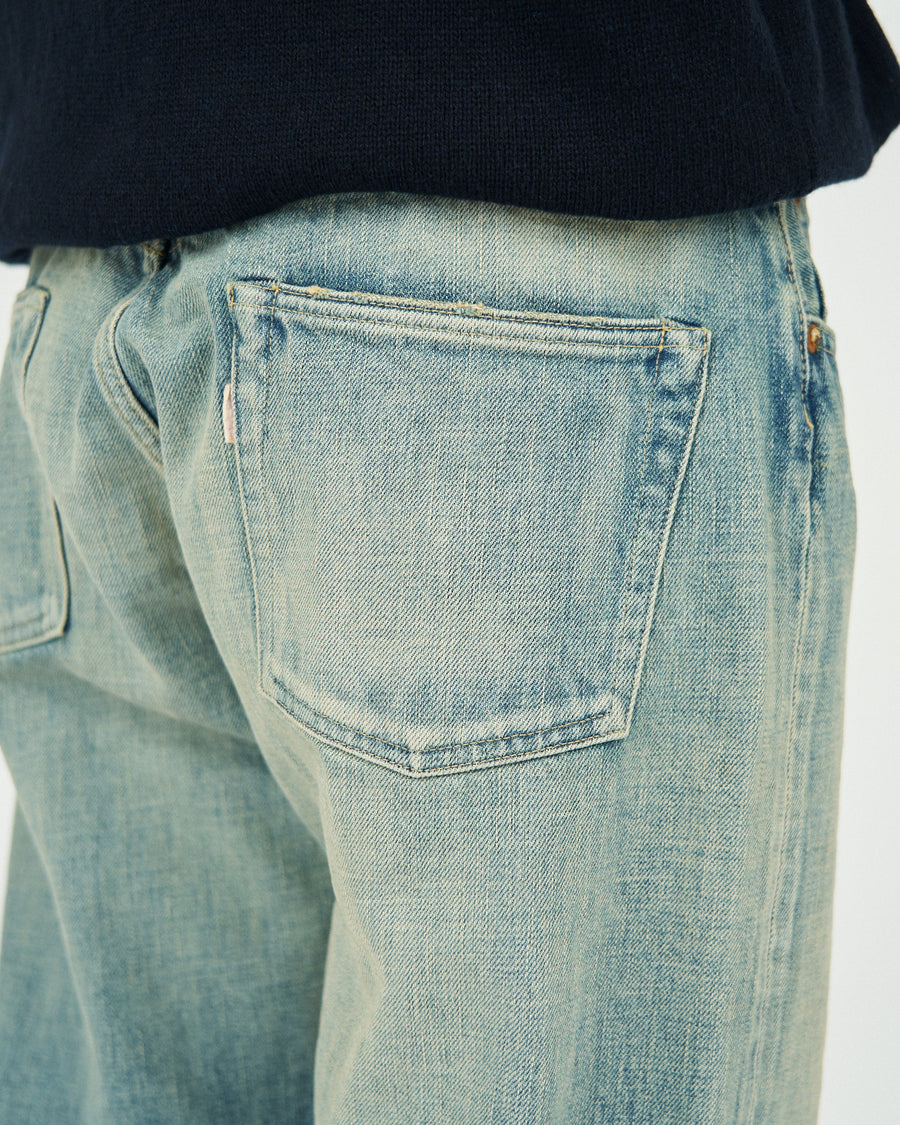 VINTAGE WASHED ”1953XX” SHABBY SHUTTLE DENIM TROUSERS