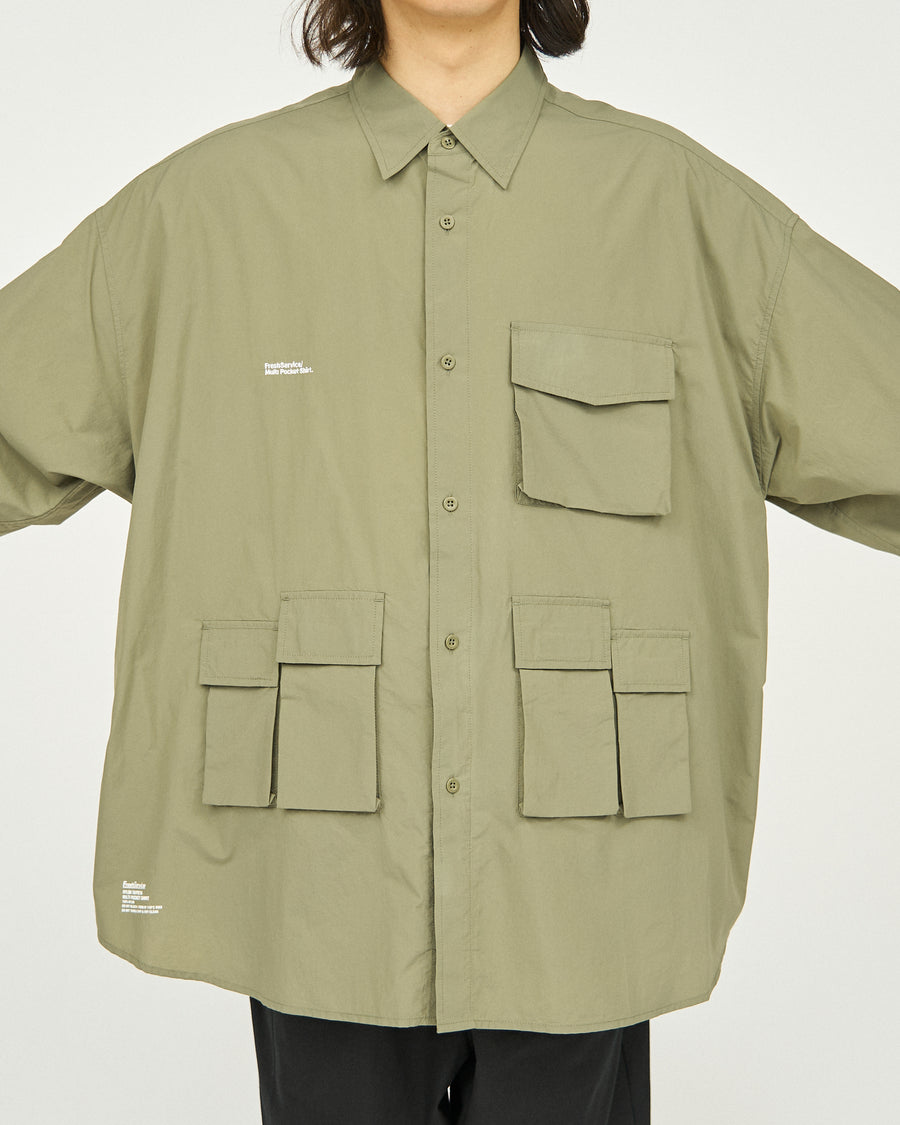 NYLON TAFFETA MULTI POCKET SHIRT