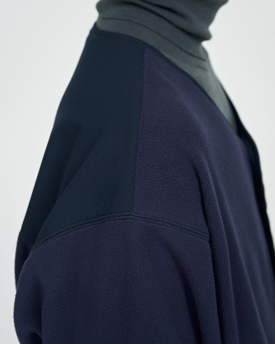 SYNTHETIC FLEECE CARDIGAN