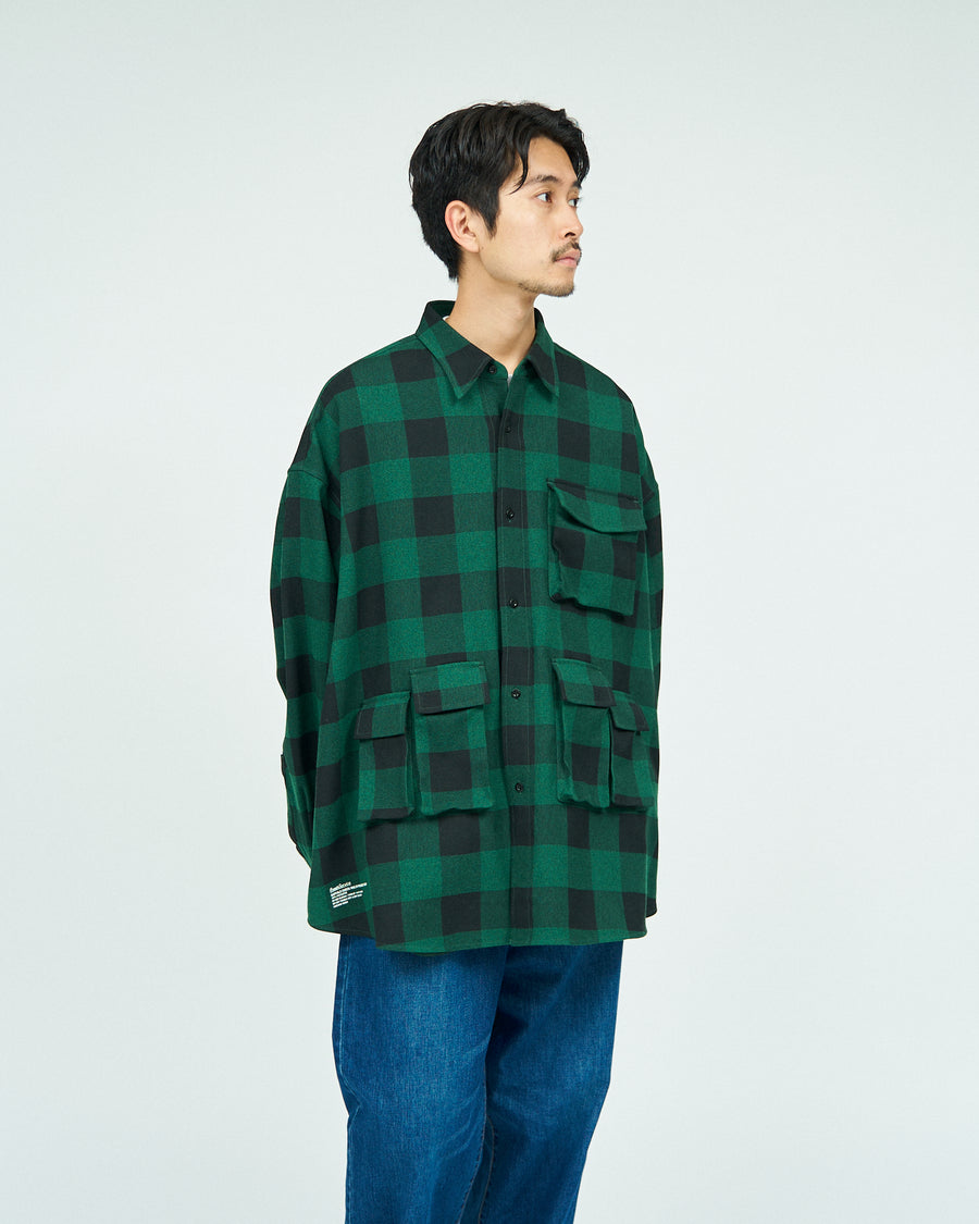 BUFFALO CHECK MULTI POCKET SHIRT