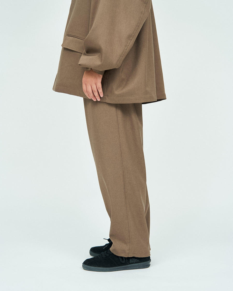 WOOLY TWILL TROUSERS