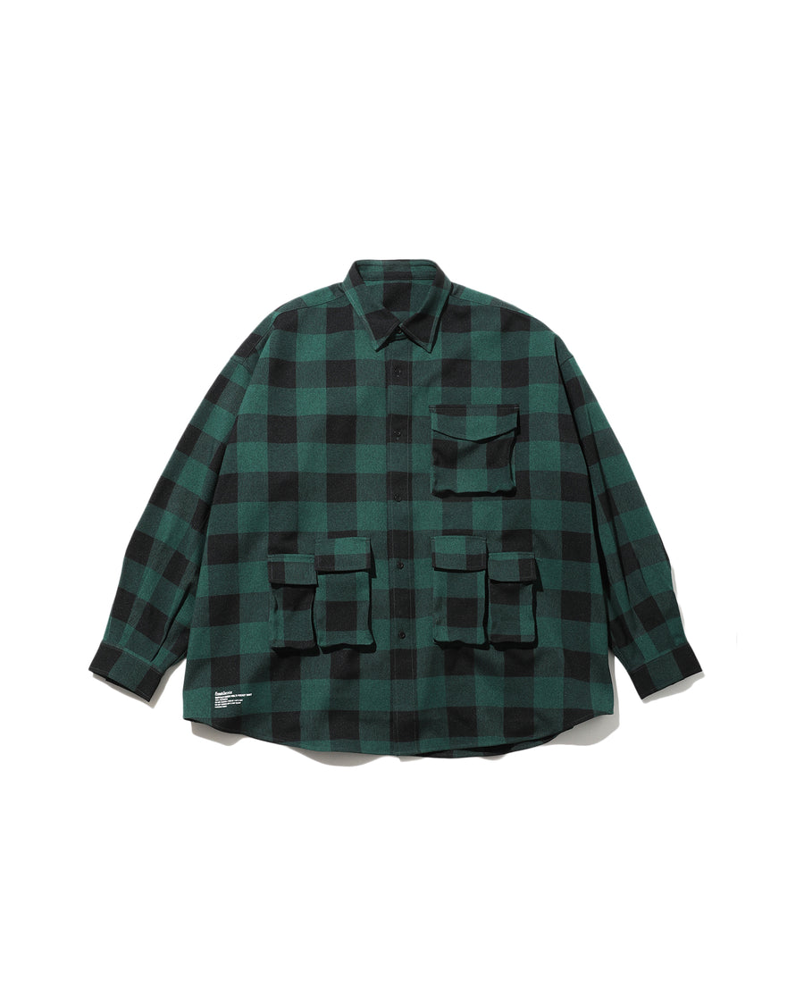 BUFFALO CHECK MULTI POCKET SHIRT