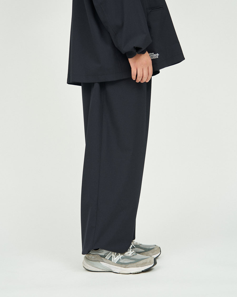 WOOLY CLOTH WIDE TROUSERS