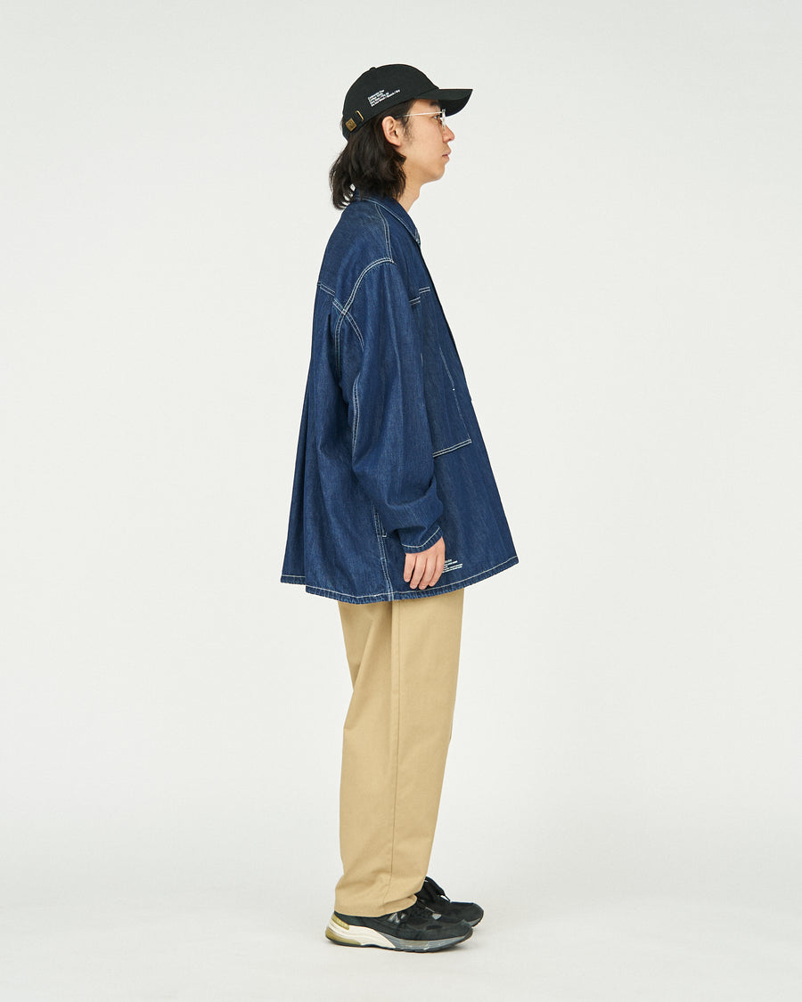 DENIM PULLOVER SHIRT(ONE WASH)