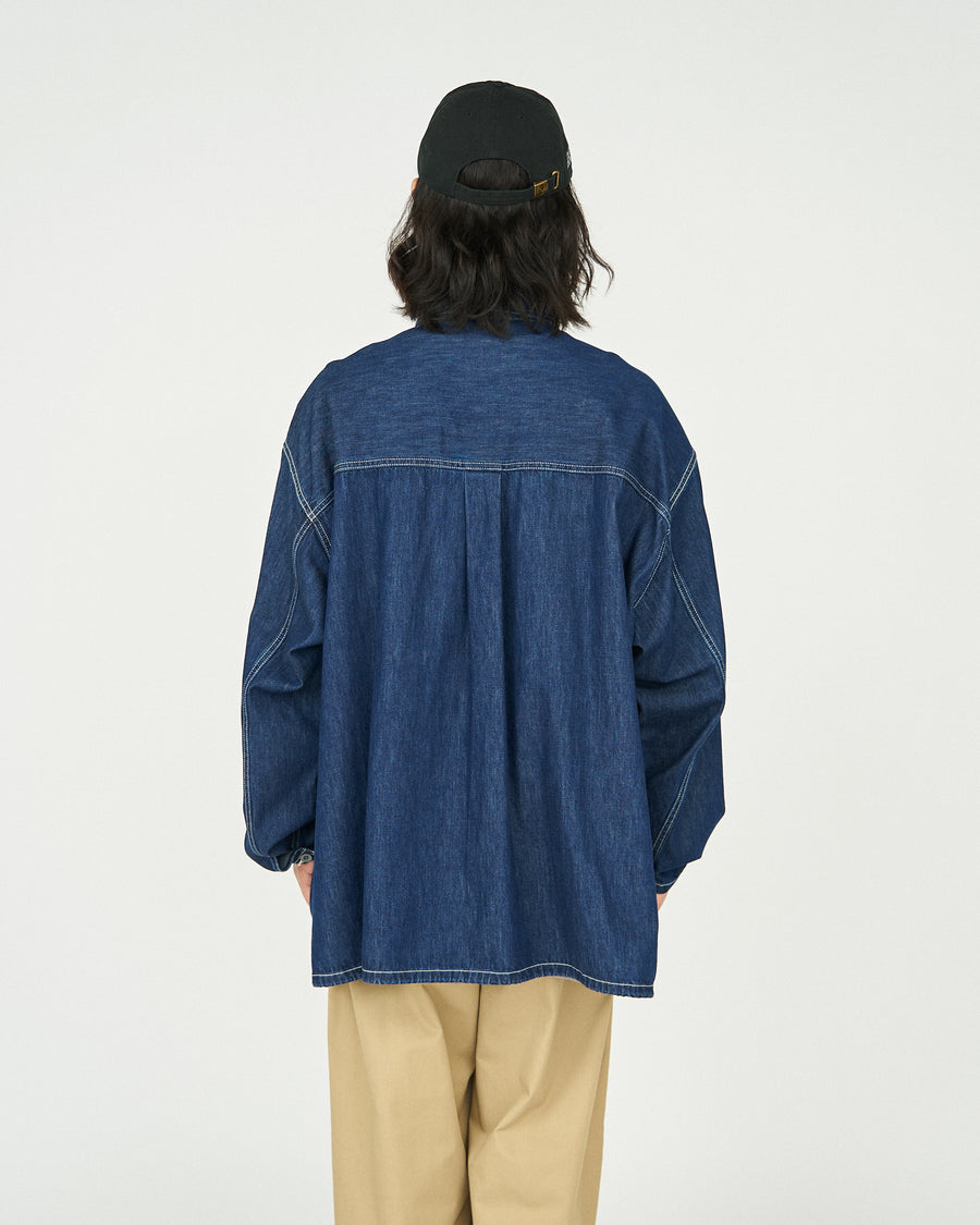 DENIM PULLOVER SHIRT(ONE WASH)