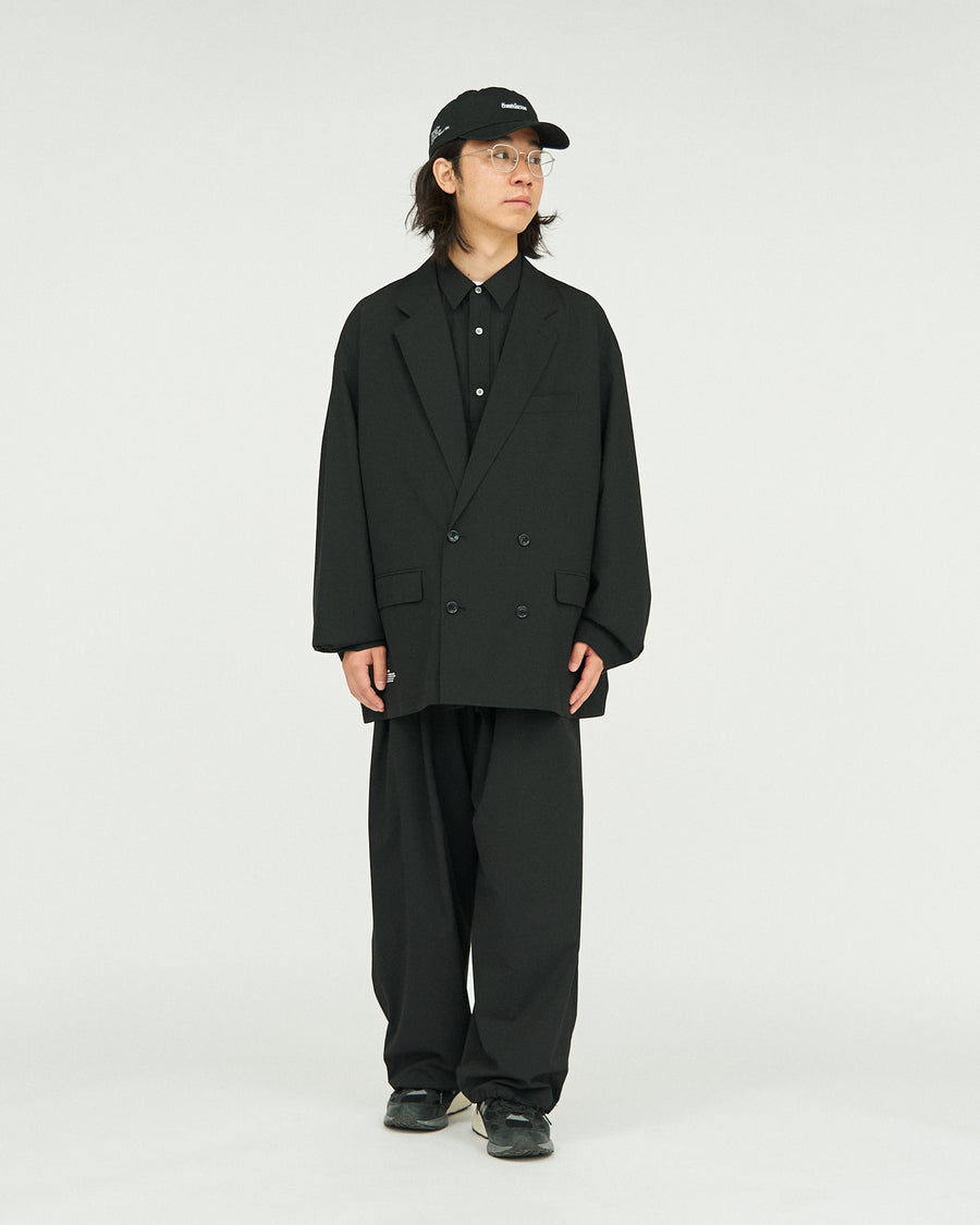 WOOLY CLOTH WIDE TROUSERS