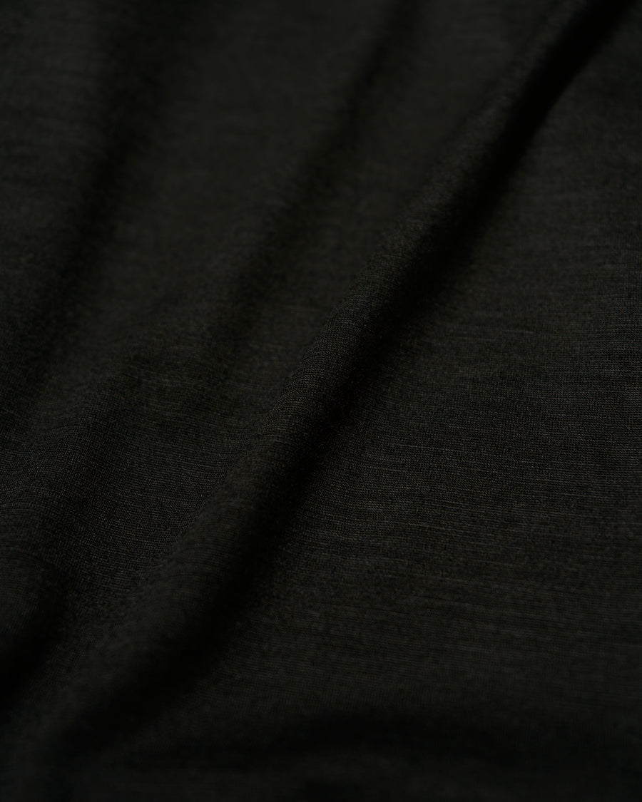 EXTRA FINE MERINO WOOL JERSEY HYPER BIG LONG POLO SHIRT