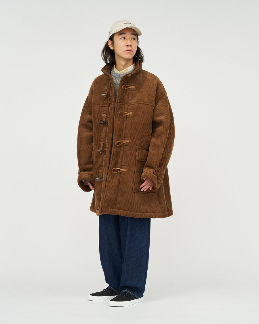 SHERPA CORDUROY DUFFLE COAT