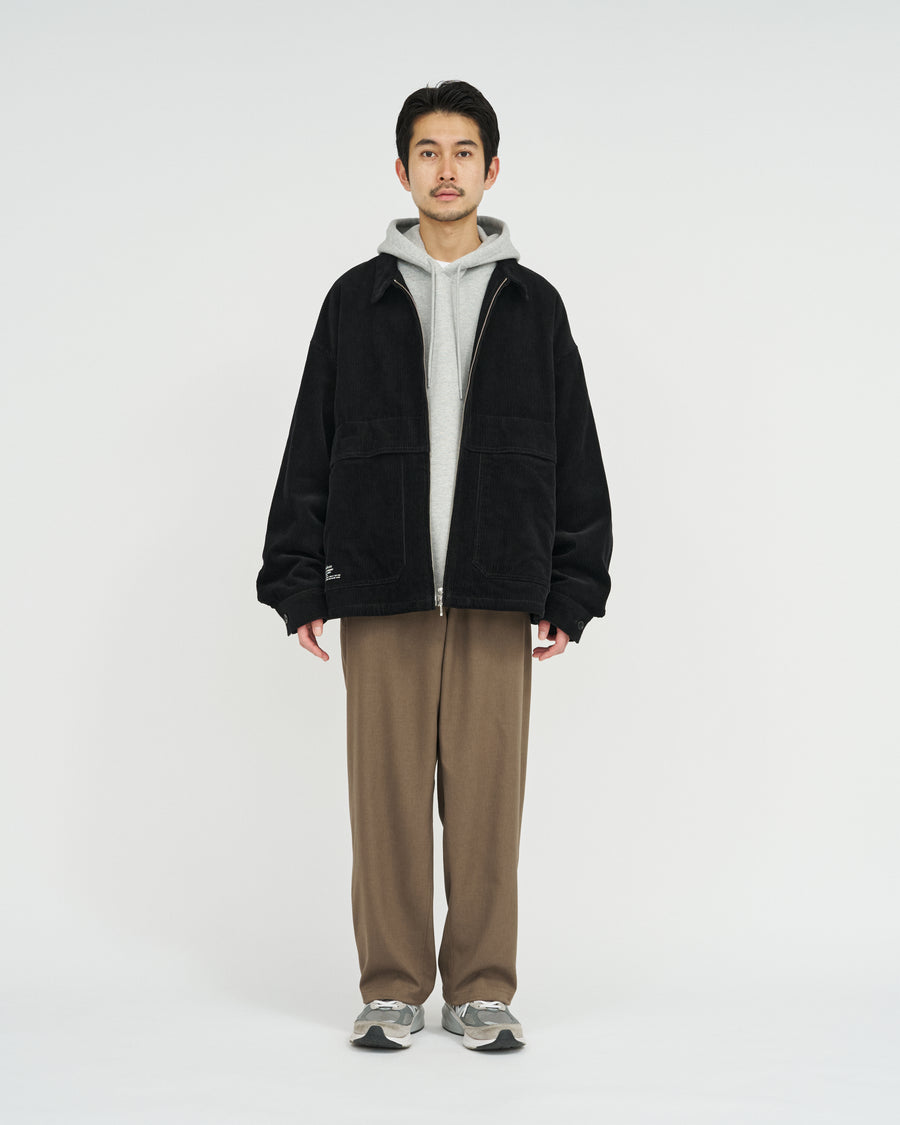 WOOLY TWILL TROUSERS