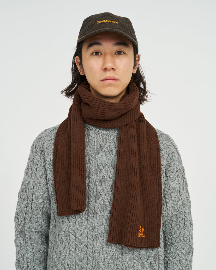 THERMAL RIB KNIT SCARF