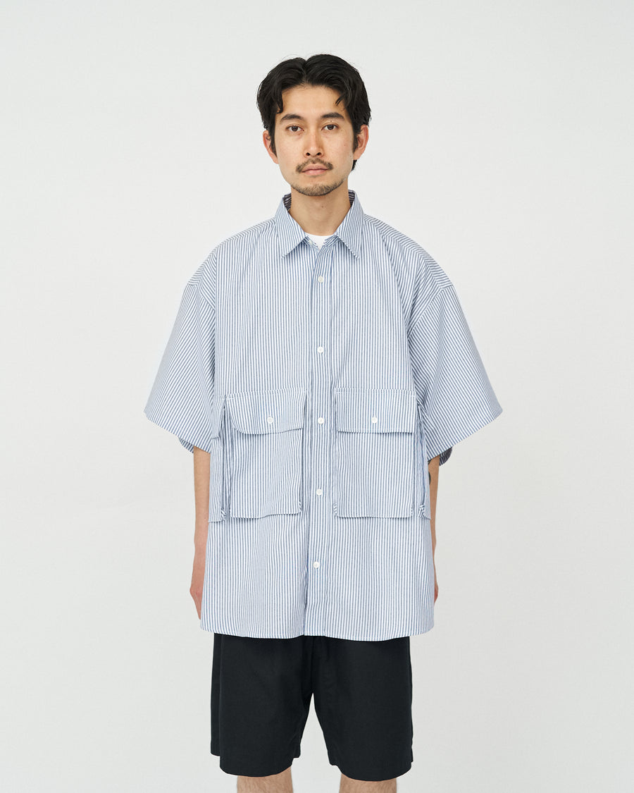 DRY OXFORD FLAP POCKET S/S SHIRT