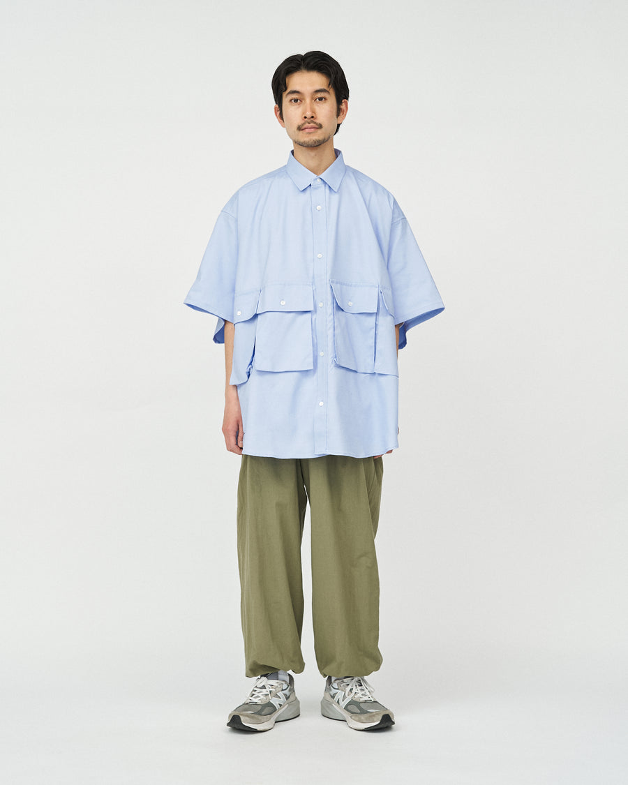 DRY OXFORD FLAP POCKET S/S SHIRT