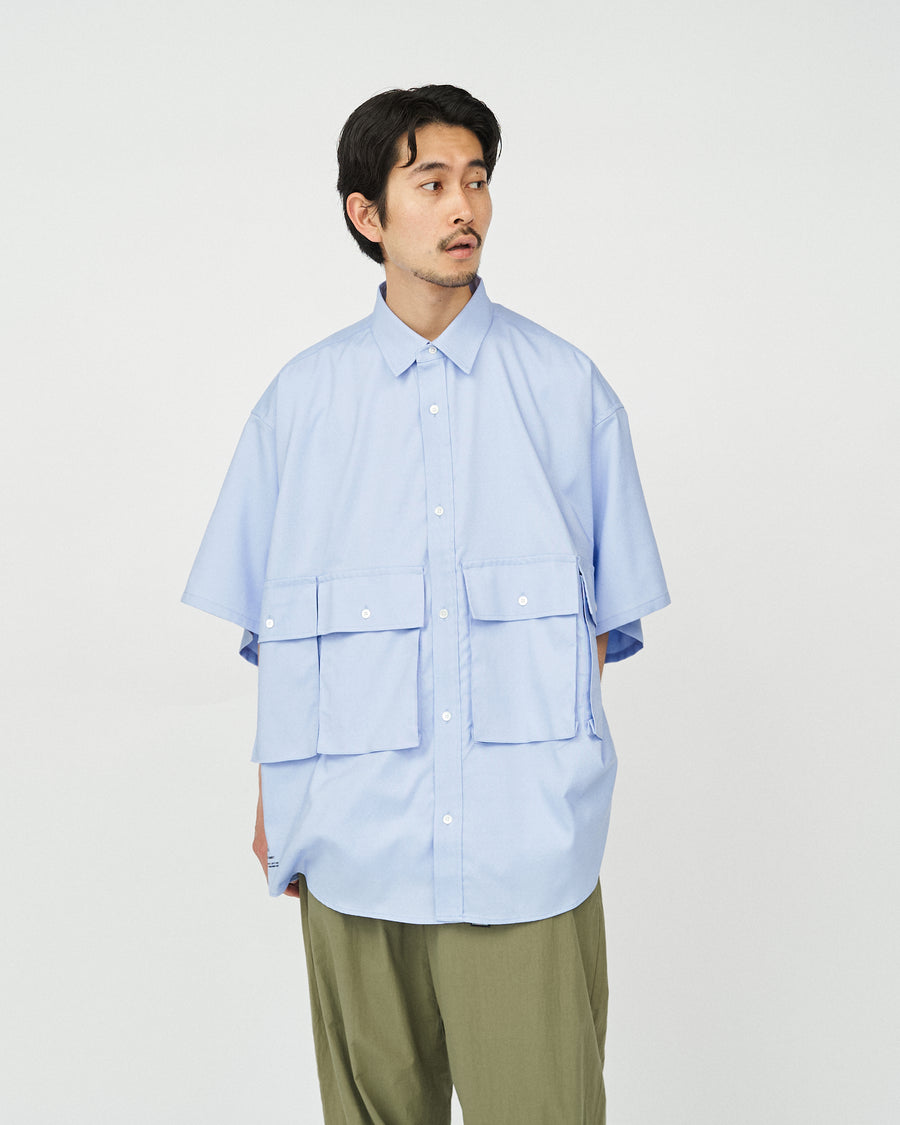 DRY OXFORD FLAP POCKET S/S SHIRT