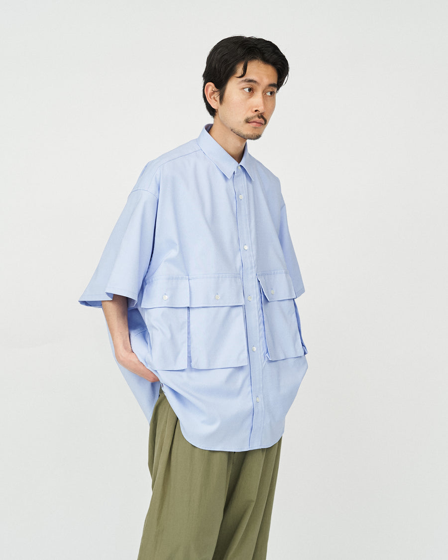 DRY OXFORD FLAP POCKET S/S SHIRT