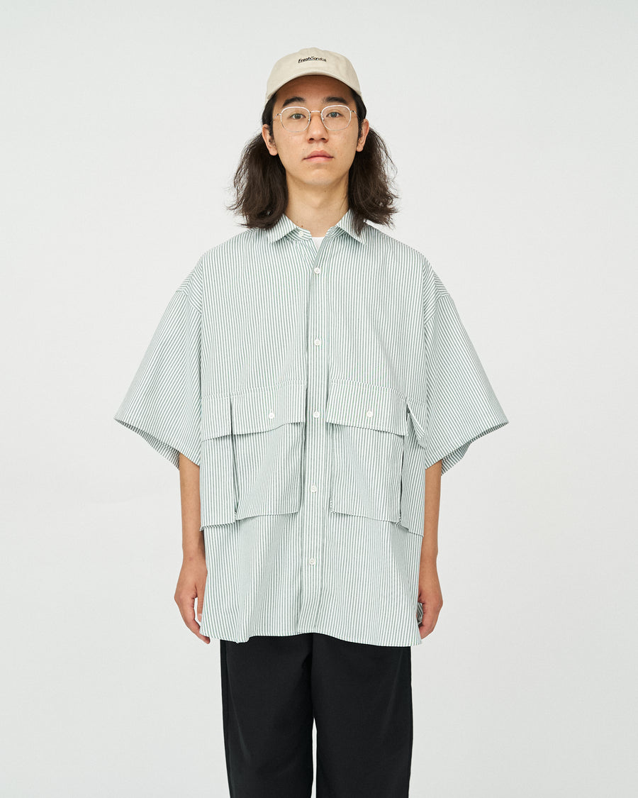 DRY OXFORD FLAP POCKET S/S SHIRT
