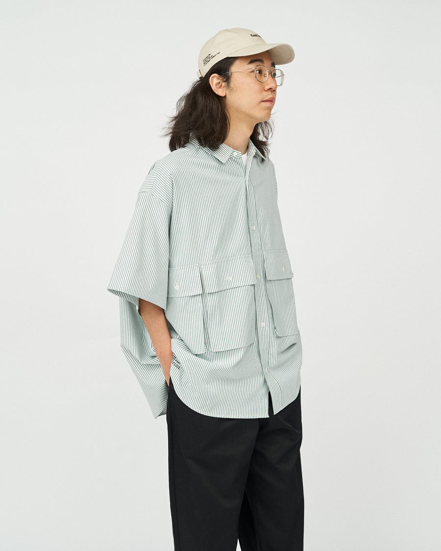 DRY OXFORD FLAP POCKET S/S SHIRT