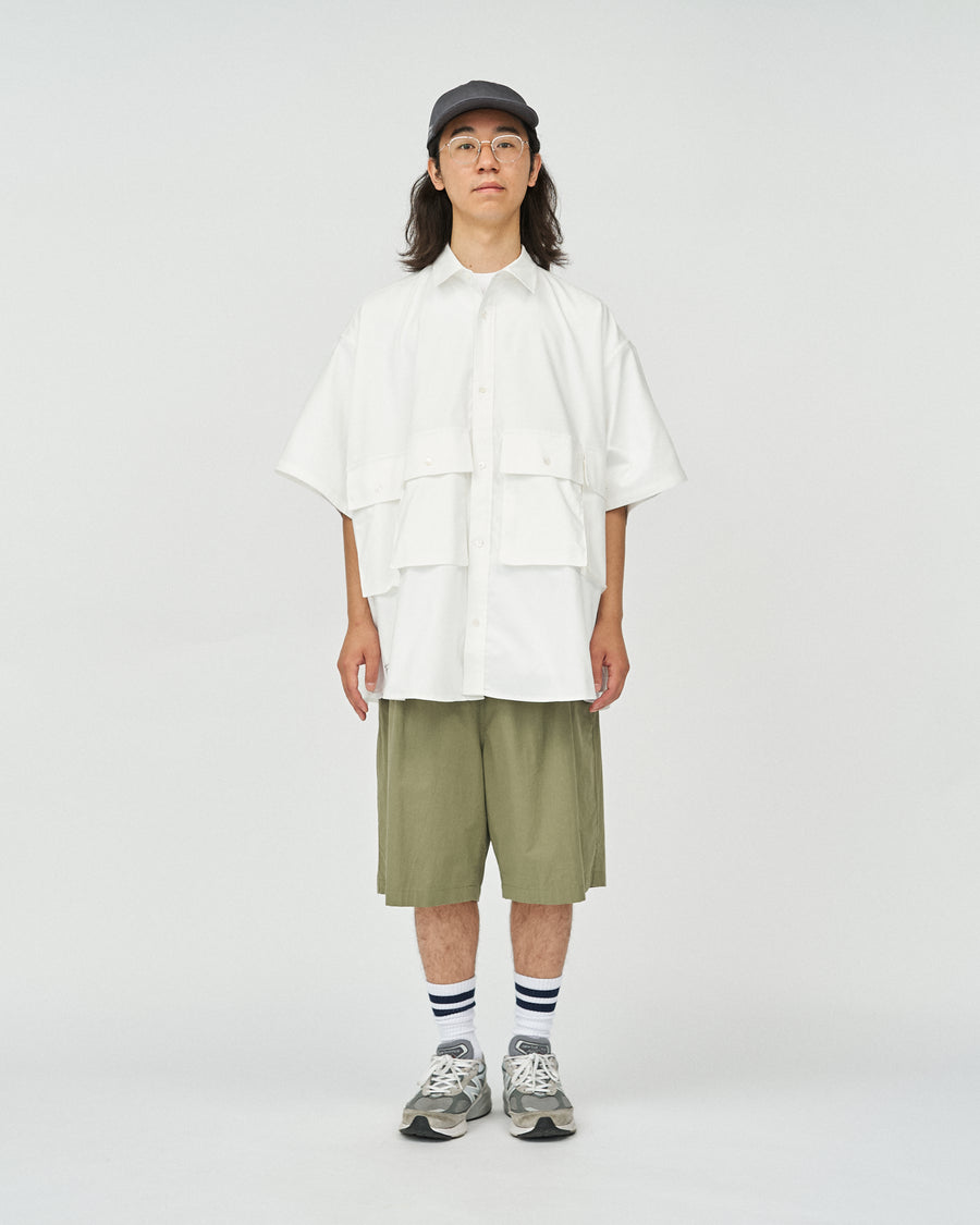 DRY OXFORD FLAP POCKET S/S SHIRT