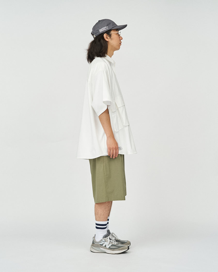 DRY OXFORD FLAP POCKET S/S SHIRT