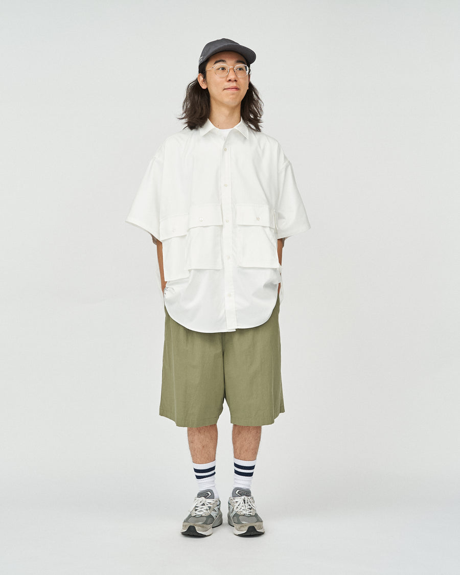 DRY OXFORD FLAP POCKET S/S SHIRT