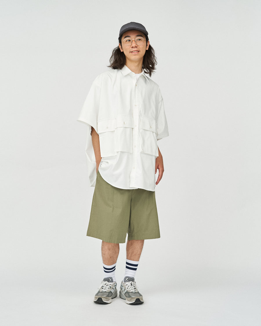 DRY OXFORD FLAP POCKET S/S SHIRT
