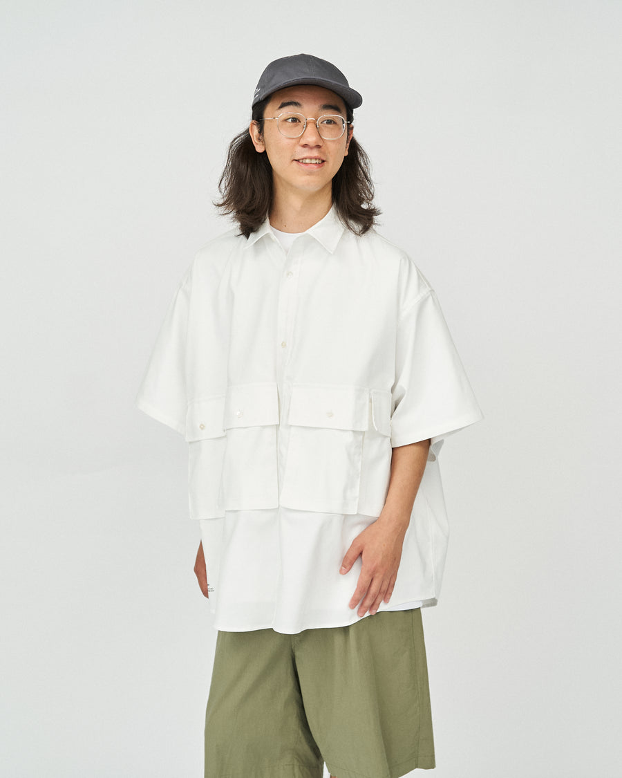 DRY OXFORD FLAP POCKET S/S SHIRT