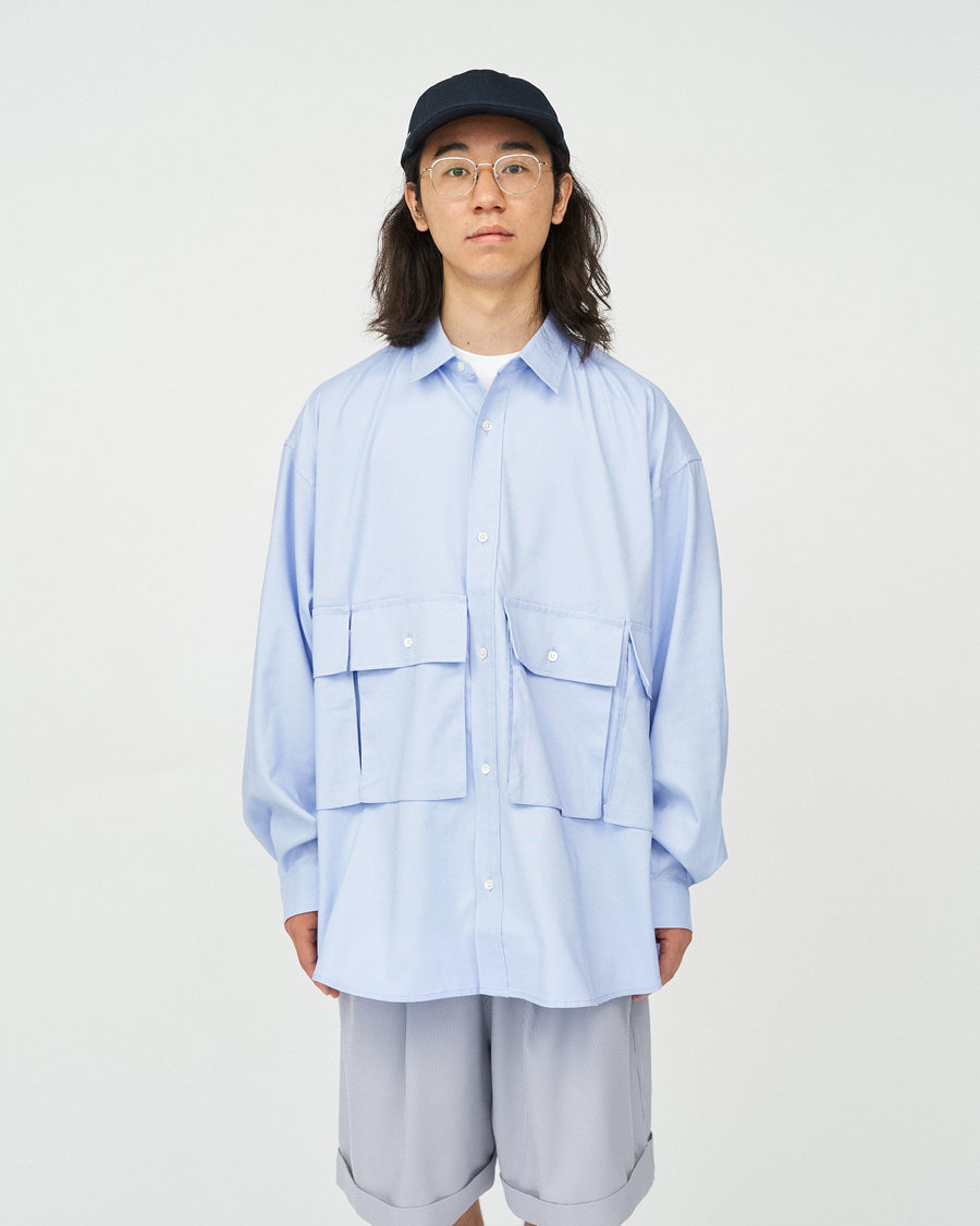 DRY OXFORD FLAP POCKET L/S SHIRT