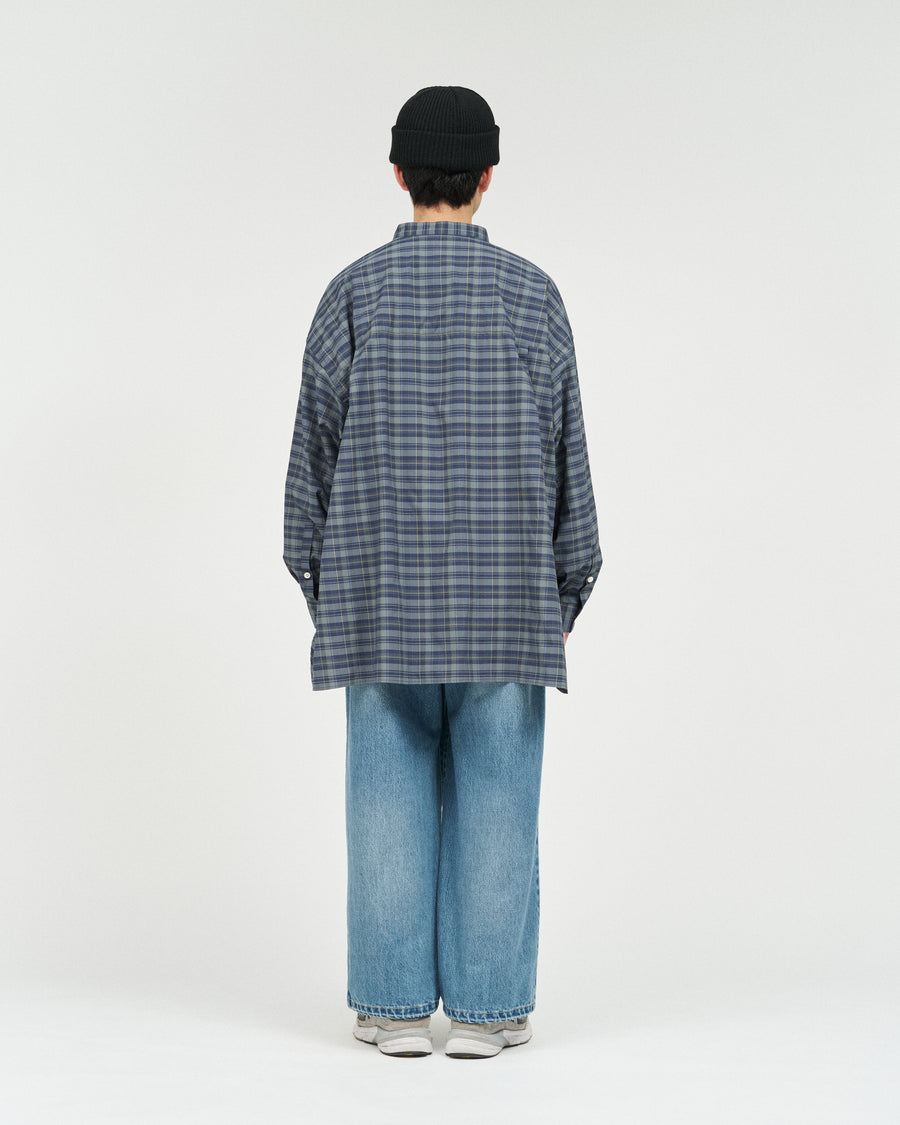 トップス MADRAS DRY TECH BAND COLLAR SHIRT MADRAS DRY TECH BAND COLLAR SHIRT – FreshService® official site
