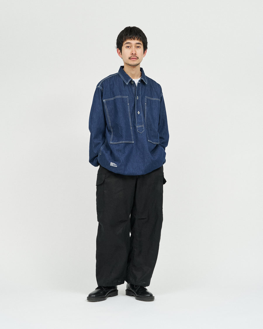 DENIM PULLOVER SHIRT(ONE WASH) – FreshService® official site