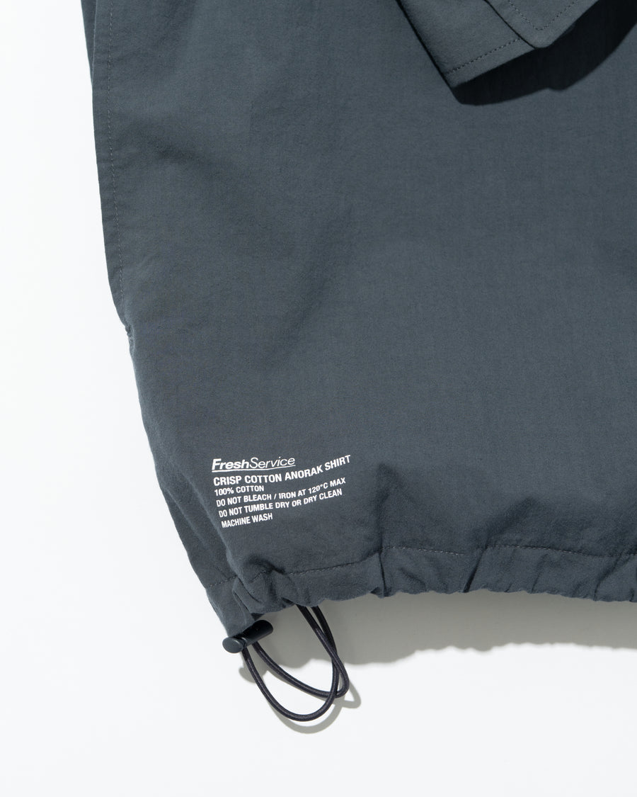CRISP COTTON ANORAK L/S SHIRT – FreshService® official site
