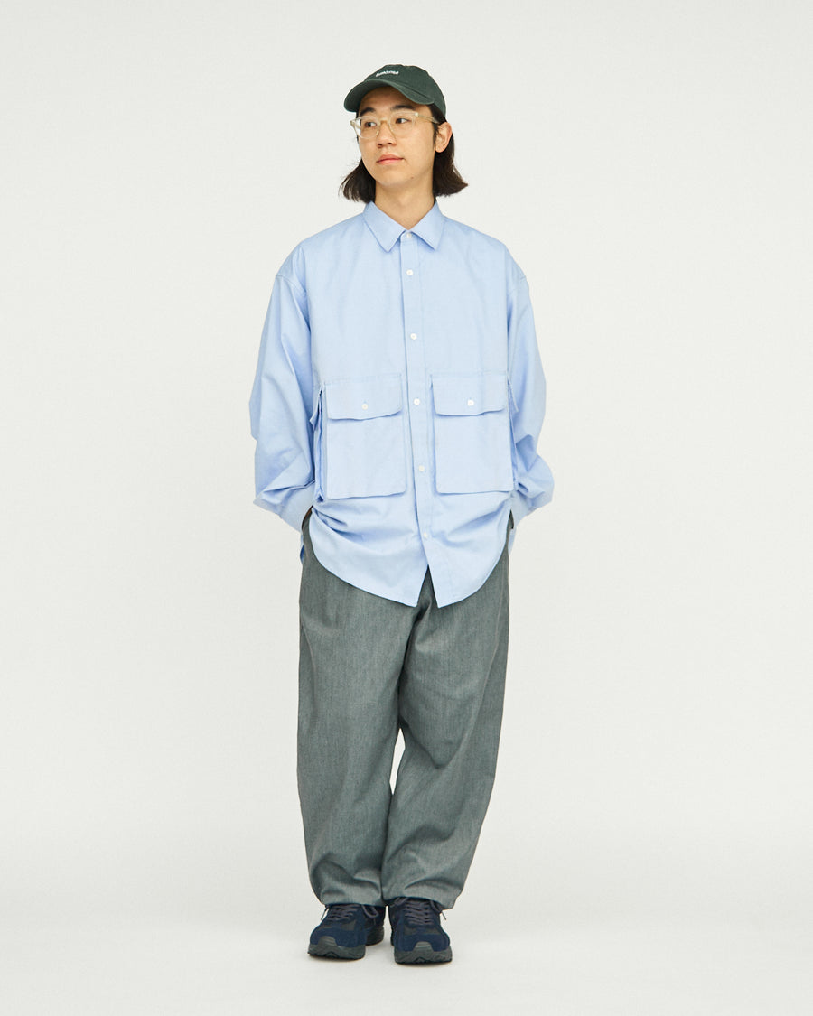 DRY OXFORD FLAP POCKET L/S SHIRT