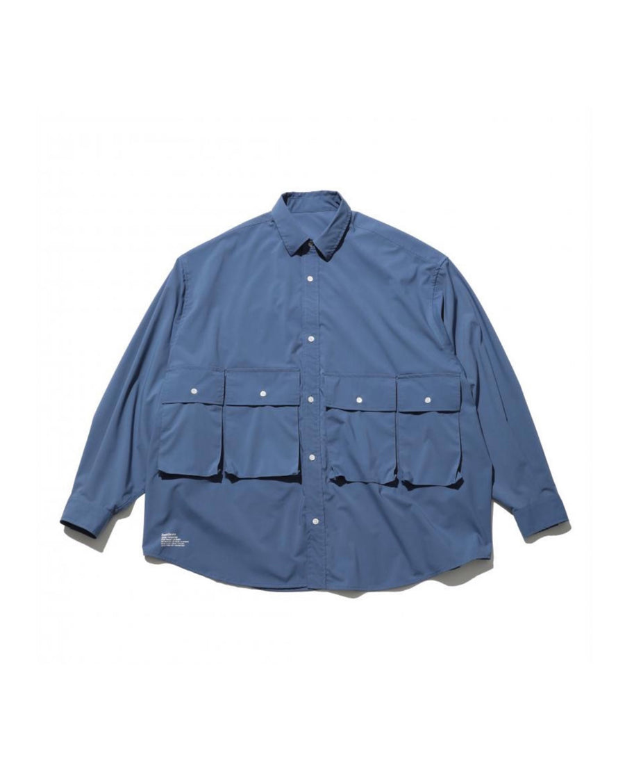 MICRO TYPEWRITER FLAP POCKET L/S SHIRT