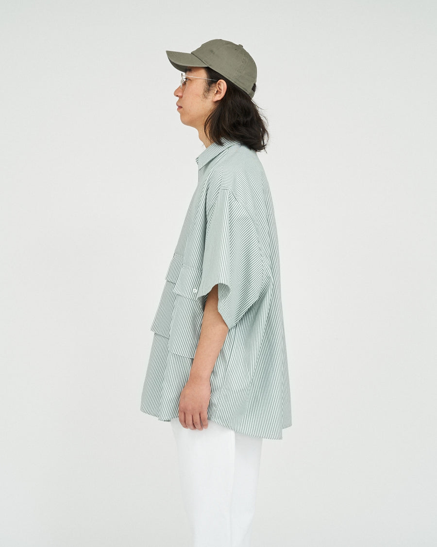 DRY OXFORD FLAP POCKET S/S SHIRT