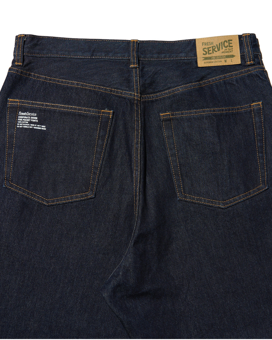 【新品未使用】CORPORATE DENIM FIVE POCKET PANTS CORPORATE DENIM FIVE POCKET PANTS(ONE WASH) – FreshService