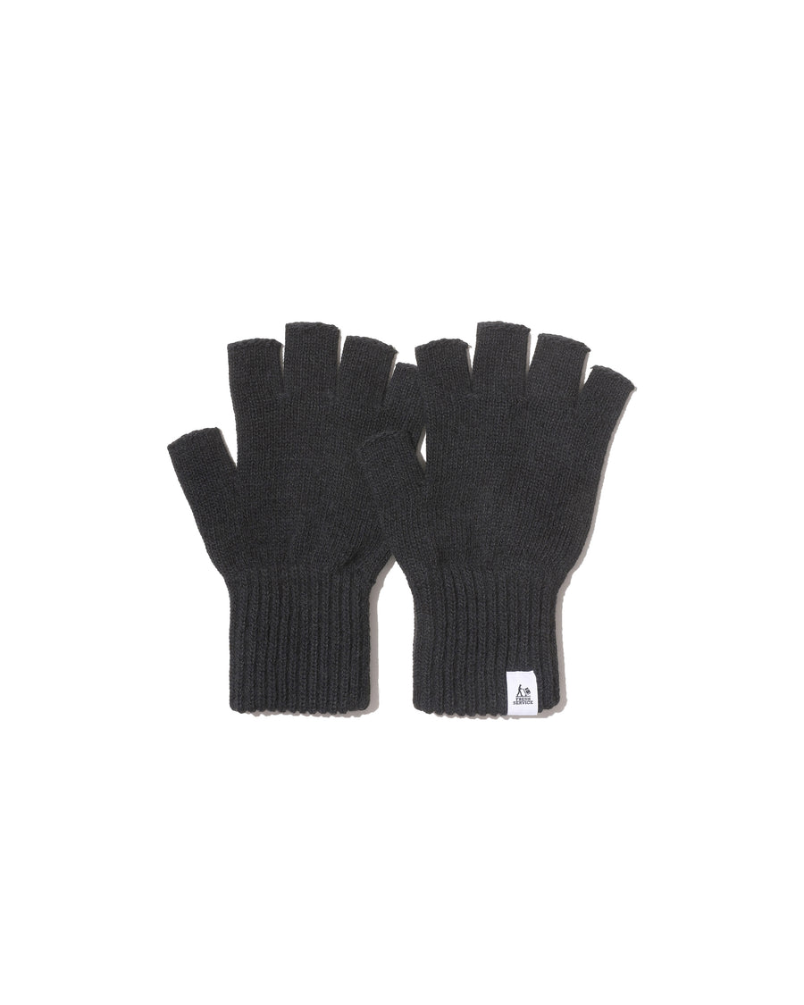 THERMAL RIB KNIT FINGERLESS GLOVES
