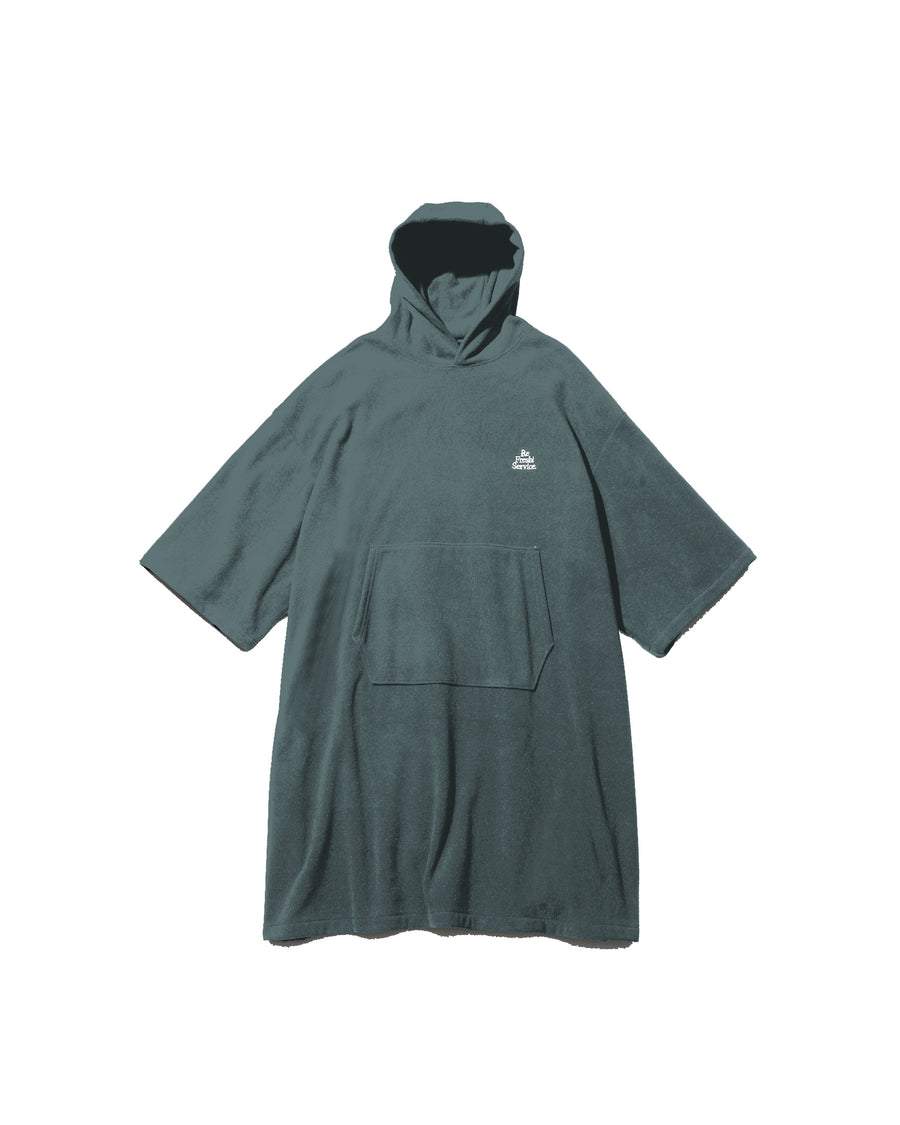 "ReFresh!Service." FLEECE SAUNA PONCHO