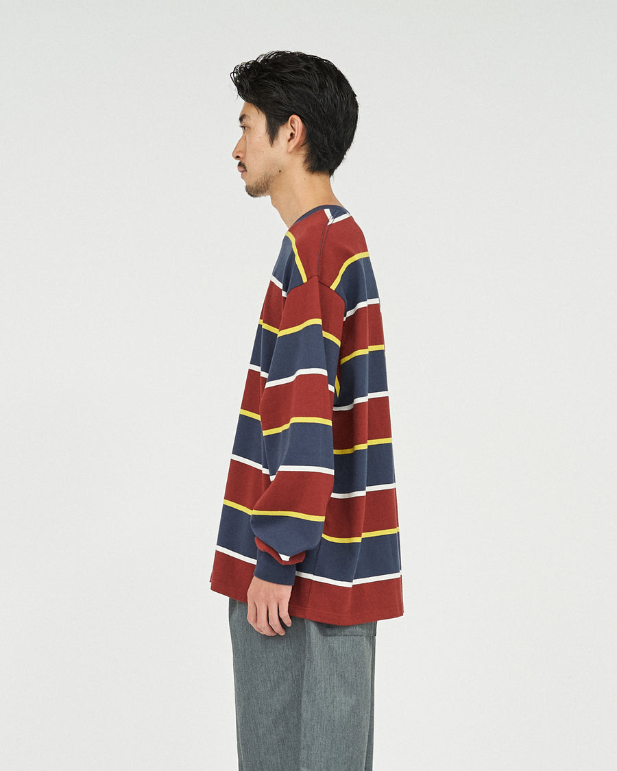 MULTI BORDER L/S TEE